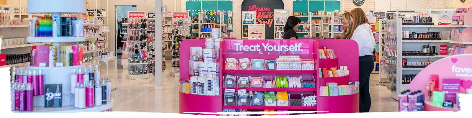 Retail design with beauty store layout